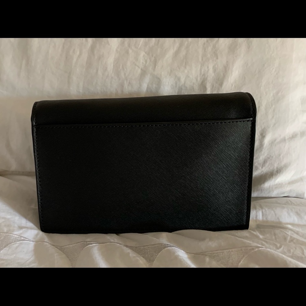 Kate Spade NWT black leather clutch/cross body - Picture 3 of 10